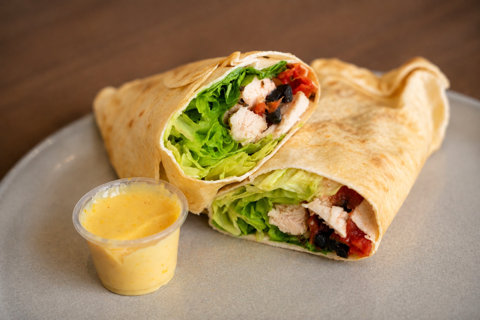 Wrap de Pollo Asado y Vegetales